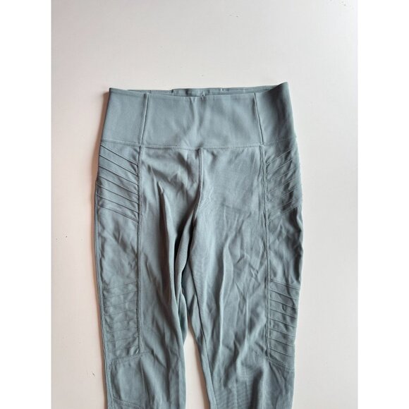 ATHLETA Delancey Moto Tight Bali Green High Rise Ankle Leggings, Size S - Picture 5 of 14